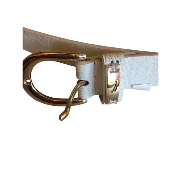 Woman's Dockers White Belt Size Medium M - Picture 2 of 7